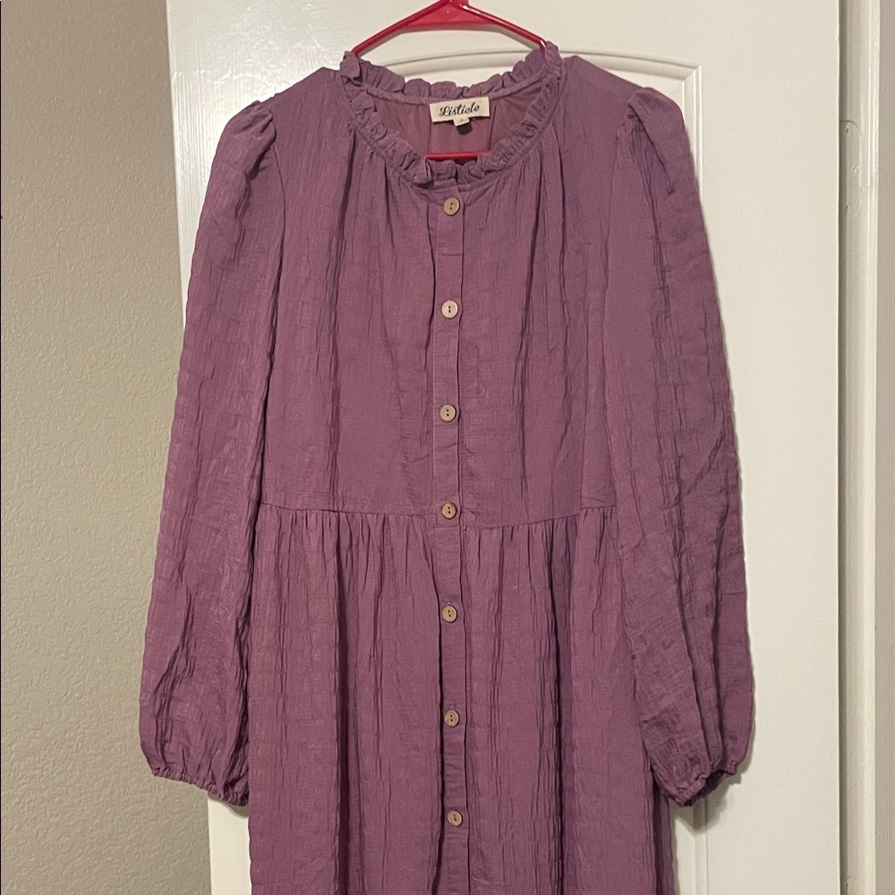 Listicle Mauve Ruffled Dress